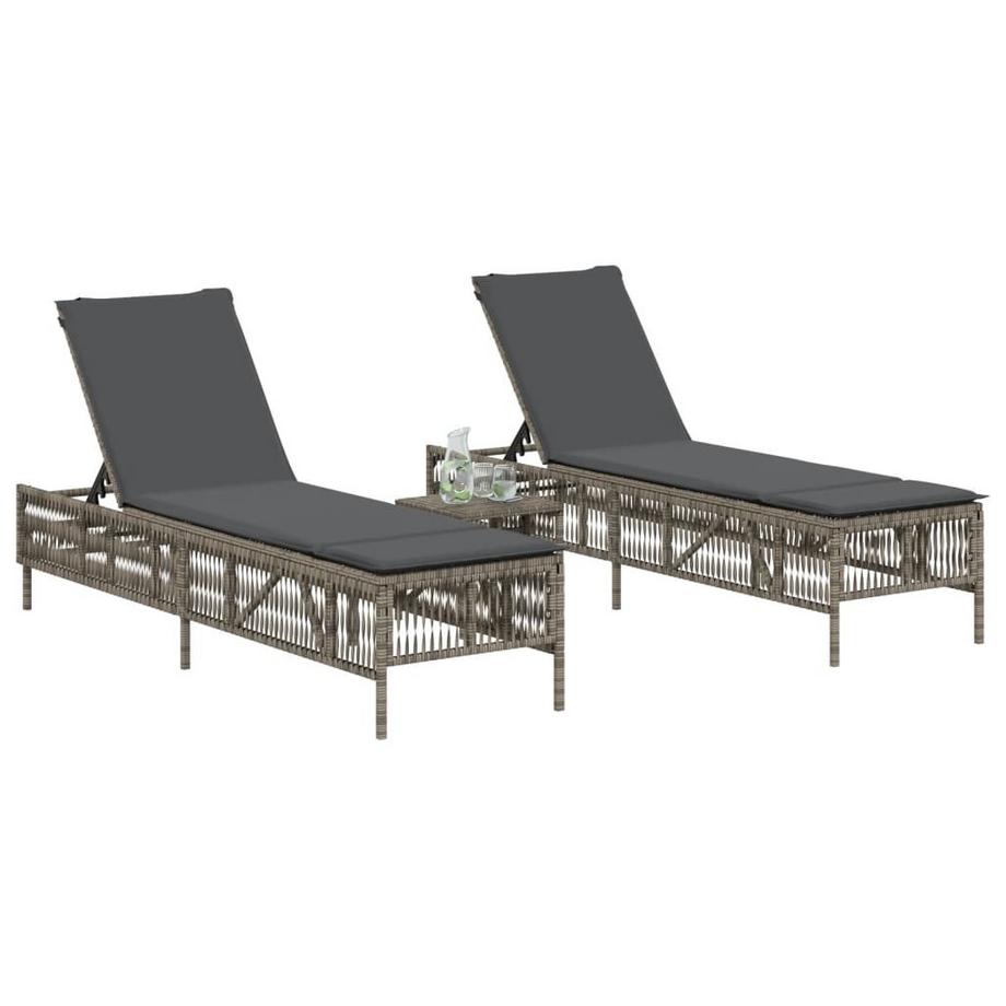 VidaXL lettino Polirattan  