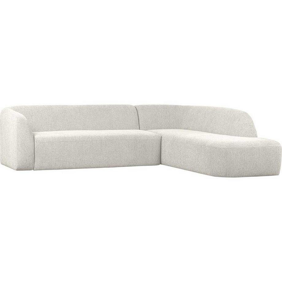 Canapé d'angle Sloping à droite Chenille Pearl 274x225