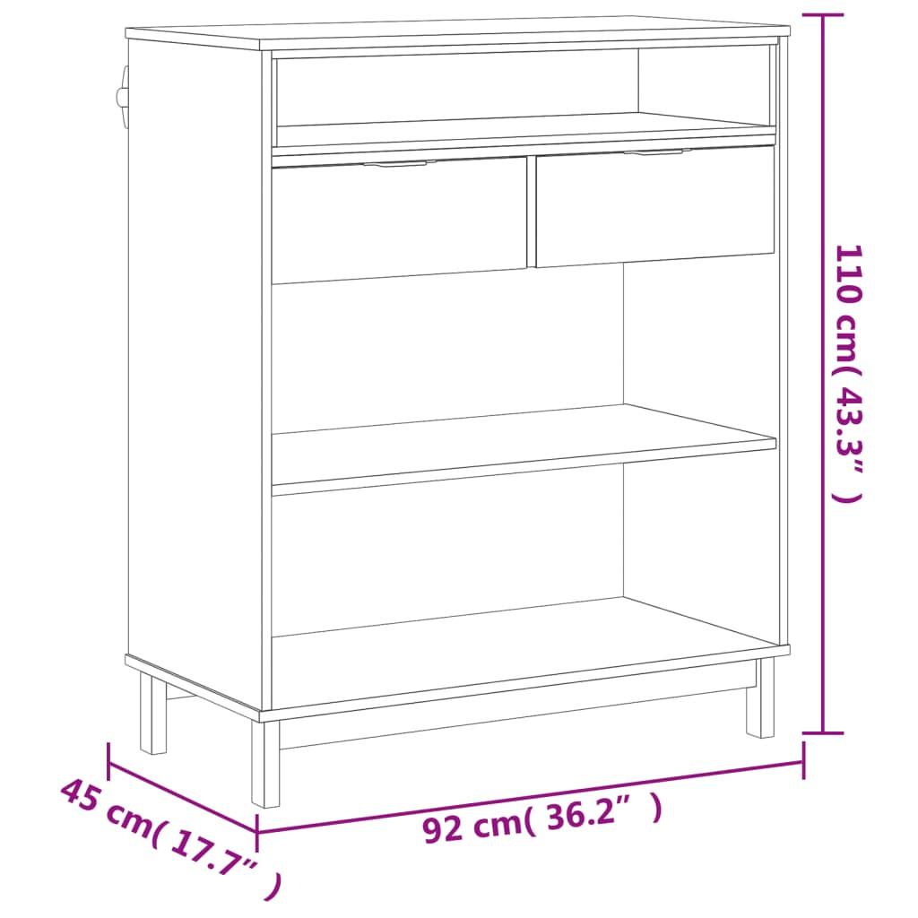 VidaXL Table de bar bois  