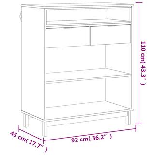 VidaXL Table de bar bois  