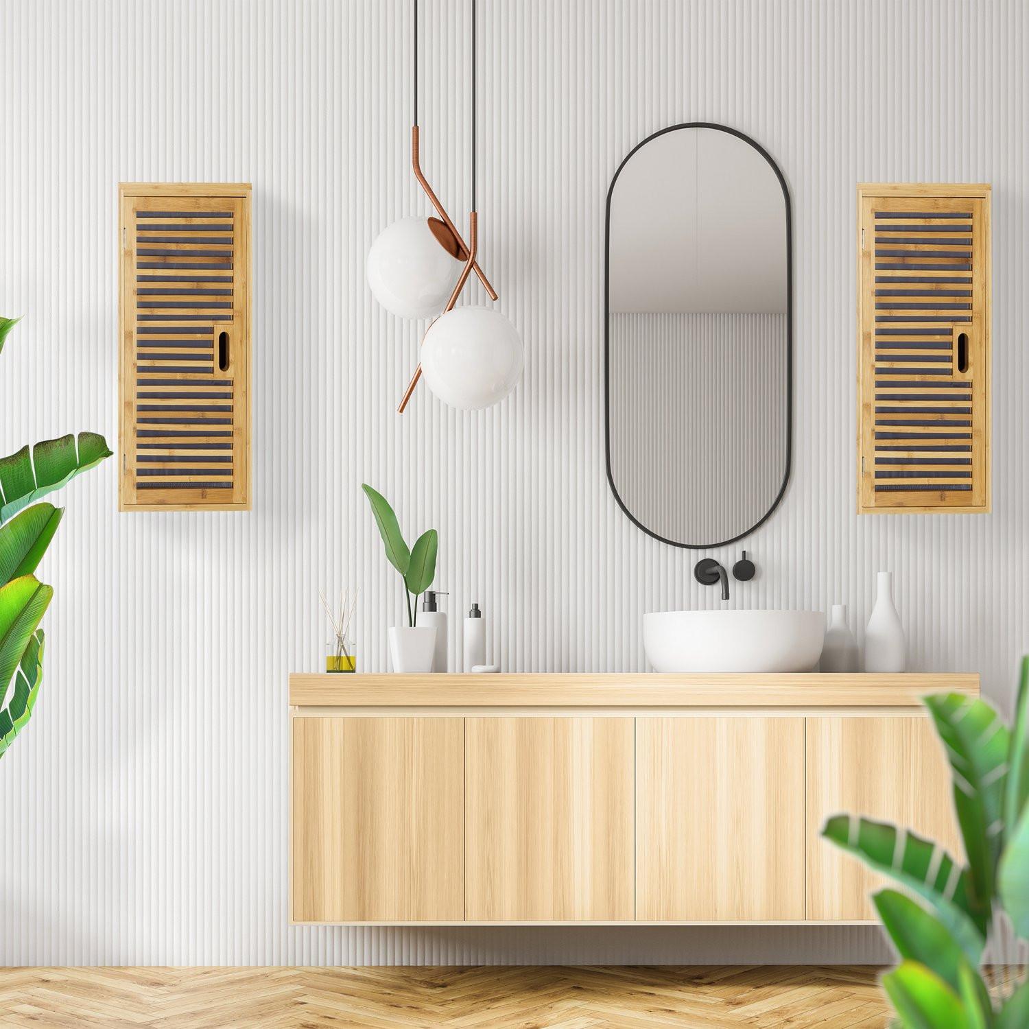 B2X Pensile per bagno Bamboo 2 ripiani  