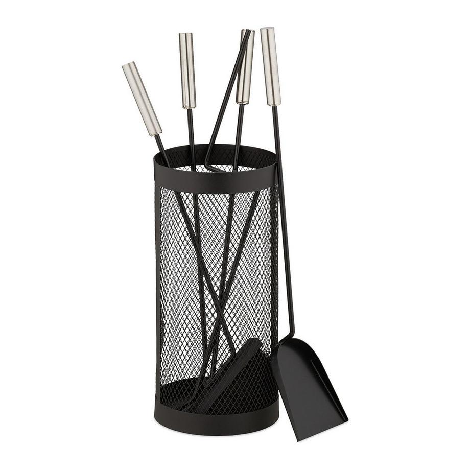 Ensemble de cheminée 5 pièces dans un seau noir