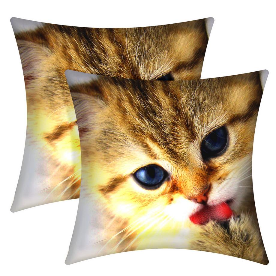 Avizar 2 Stk. Kissenbezüge Kätzchen  