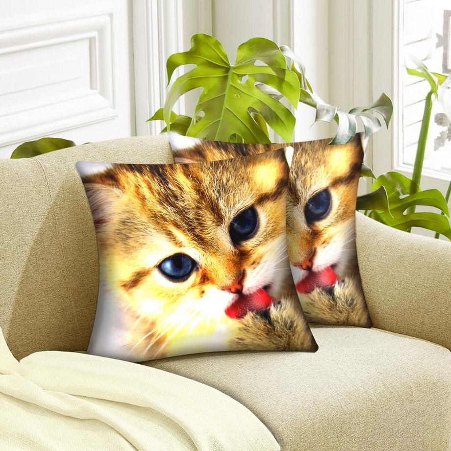 Avizar 2 Stk. Kissenbezüge Kätzchen  