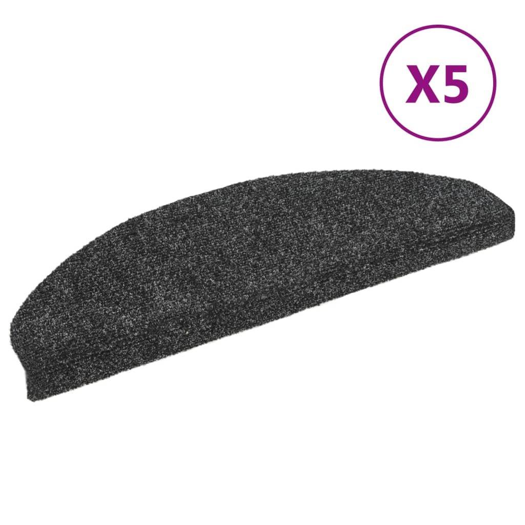 VidaXL Tapis autoadhésifs de marches 5 pcs polypropylène  