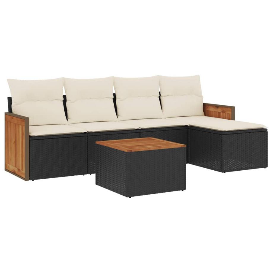 set divano da giardino Polirattan
