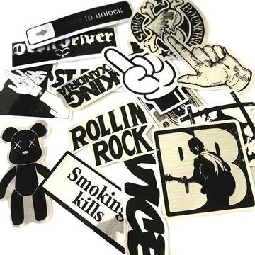 15x Autocollants, Métal #3