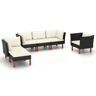 VidaXL Garten-sofa-set poly-rattan  