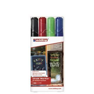 Edding EDDING Windowmarker 4095 2-3mm, 4 Farben ass.  