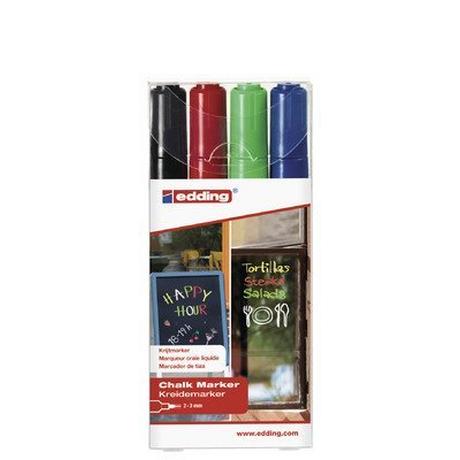 Edding EDDING Windowmarker 4095 2-3mm, 4 Farben ass.  