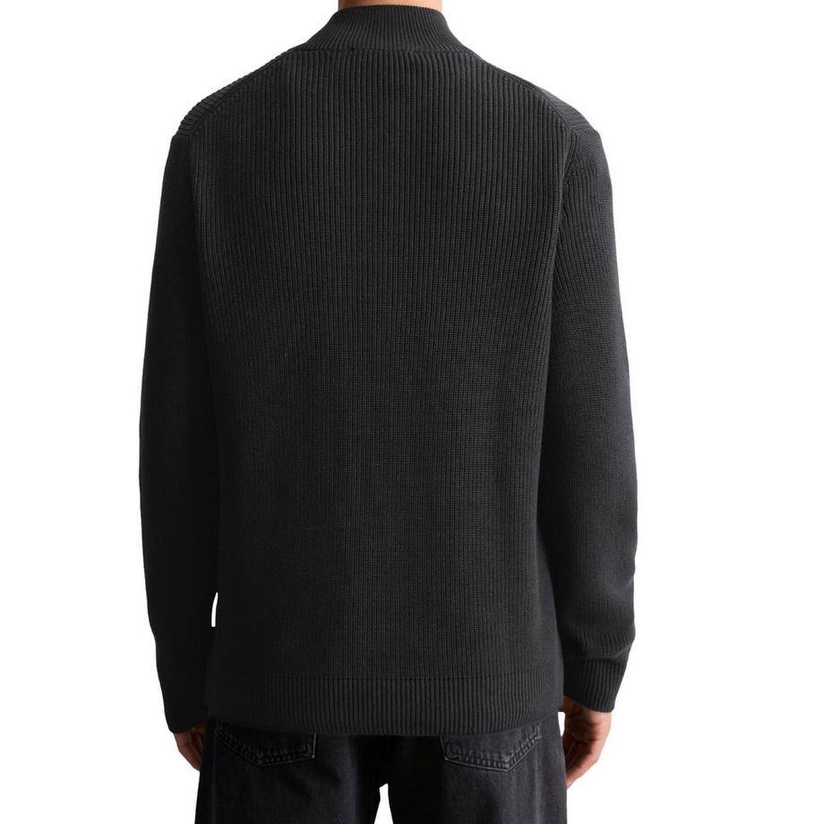 Marc O'Polo Denim Pull en tricot manches longues avec demi-zip  