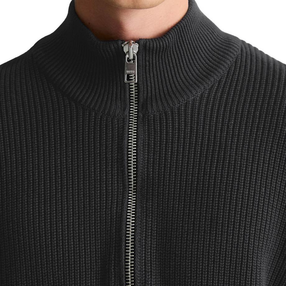 Marc O'Polo Denim Pull en tricot manches longues avec demi-zip  