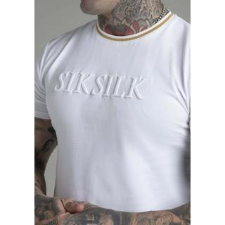 Sik Silk  T-shirt Logo T-Shirt in White 