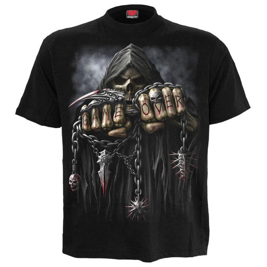 T-ShirtMotiftyle Imprimé Au Dos Game Over