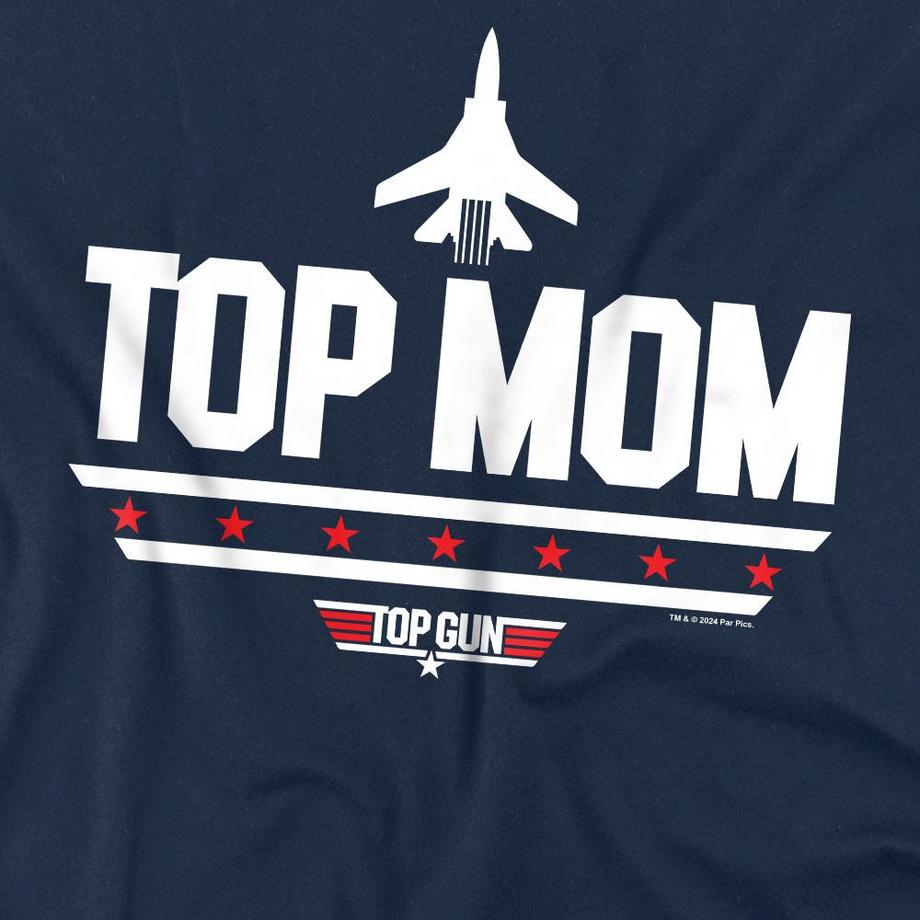 Top Gun Top Mom Bedrucktes Kurzarm T-Shirt  