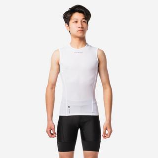VAN RYSEL  Fahrrad Unterwäsche Rennrad RC 500 Funktionsshirt ärmellos Herren weiss 