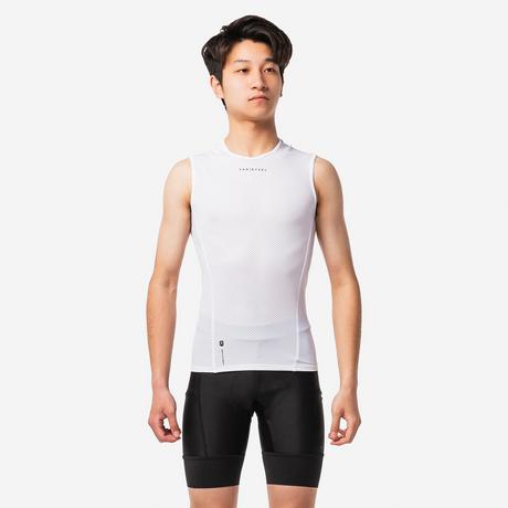 VAN RYSEL  Fahrrad Unterwäsche Rennrad RC 500 Funktionsshirt ärmellos Herren weiss 