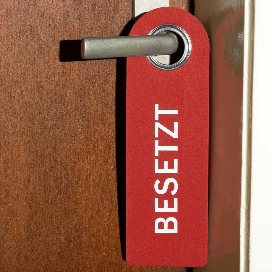 B2X  Türschild Besetzt Frei 10er Set 