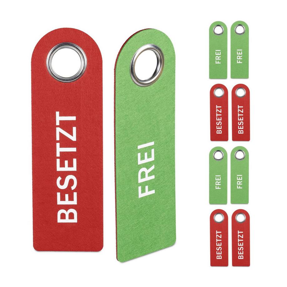 B2X  Türschild Besetzt Frei 10er Set 
