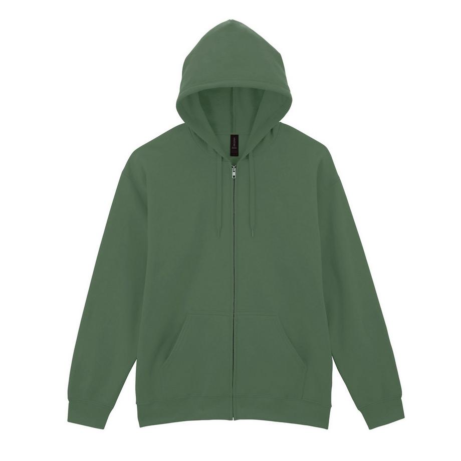 Softstyle Felpa Con Cappuccio E Zip Intera