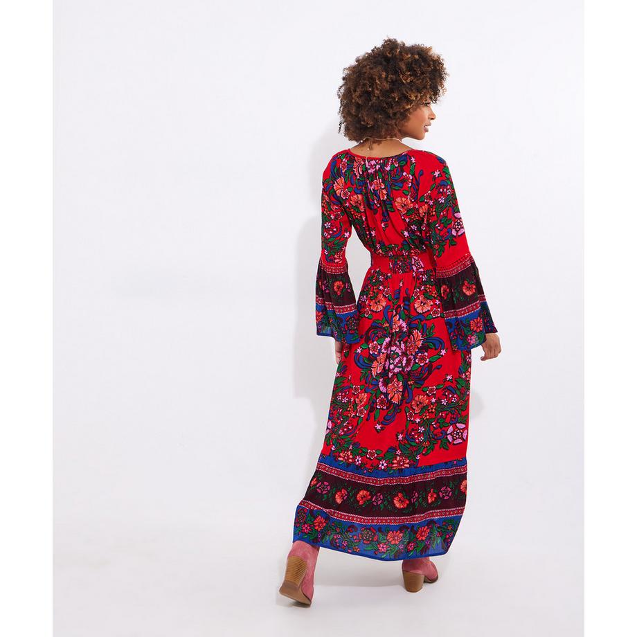 Joe Browns Abito Lungo Stile Boho Vita Arricciata  