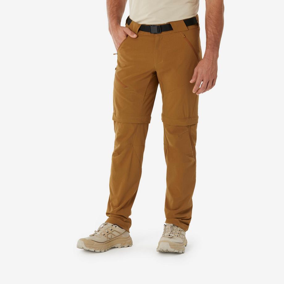 Pantaloni zip-off uomo convertibili poliammide elastan