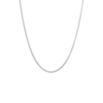 Collier Herren Panzerkette Basic Fein 925 Silber