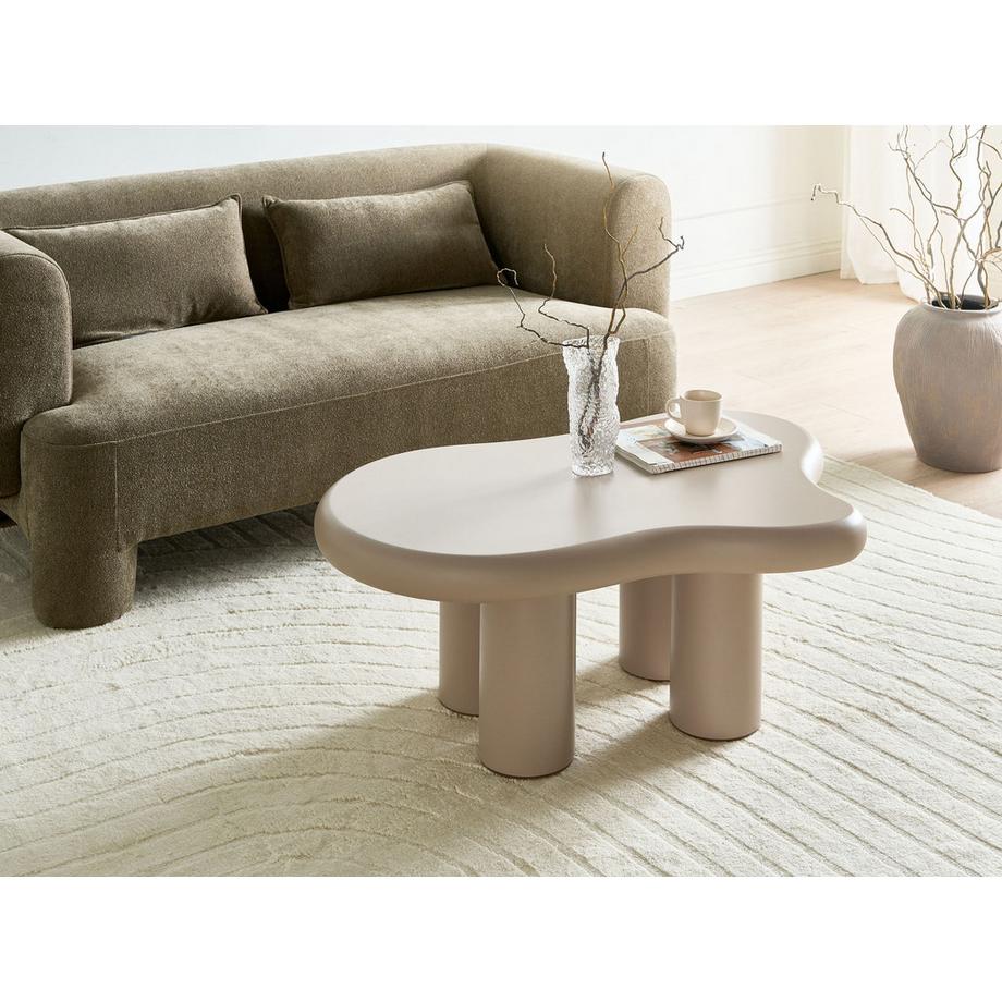 Beliani Couchtisch aus MDF-Platte Minimalistisch ONDLE  
