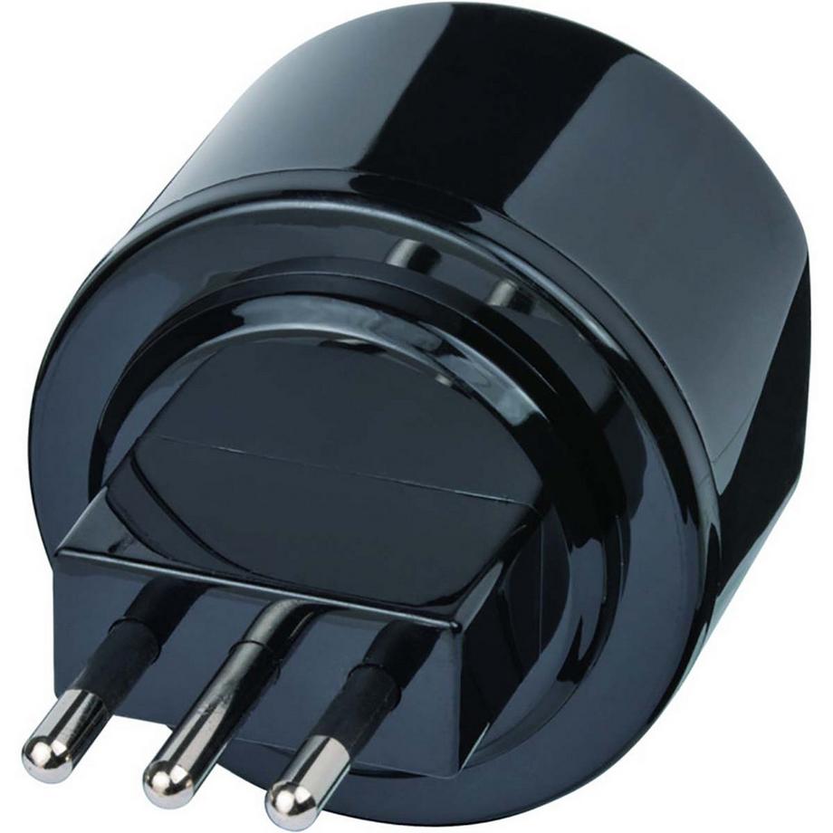 Nedis  Prise de voyage / adaptateur de voyage (adaptateur de prise de voyage pour : prise Italie et prise Euro) noir 