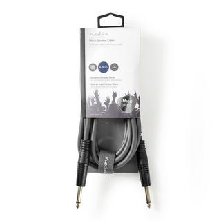 Nedis  Câble monolame | 6,35 mm Hane | 6,35 mm Hane | Plaques de nickel | 3,00 m | Rond | PVC 