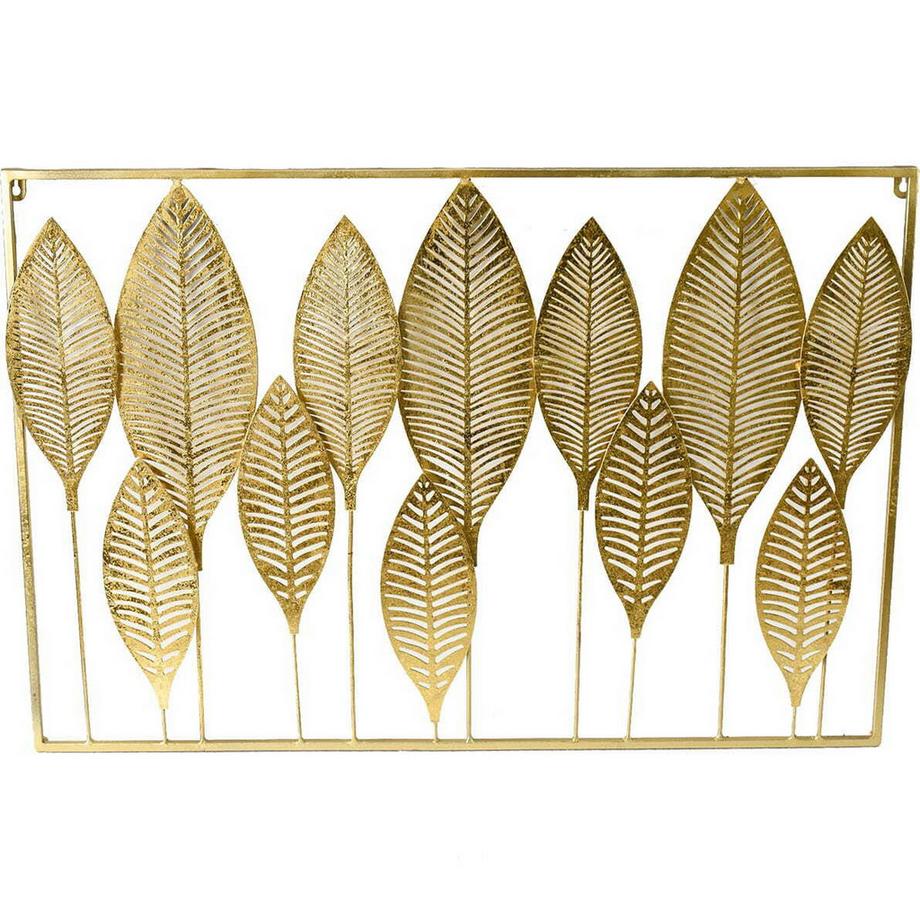 mutoni  Wanddekoration Leaves Metall gold 