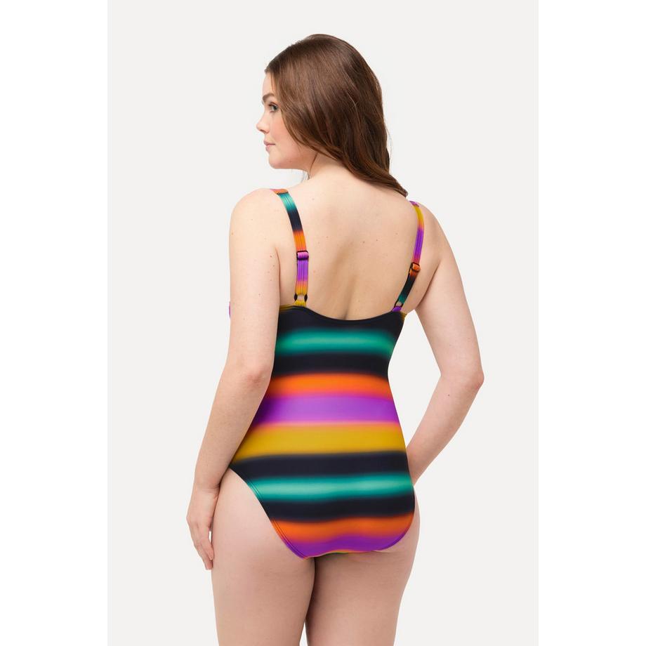 Ulla Popken Farbverlauf Drapierter Softcup Badeanzug  