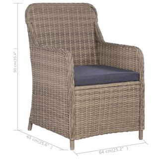 VidaXL Garten-essgruppe poly-rattan  