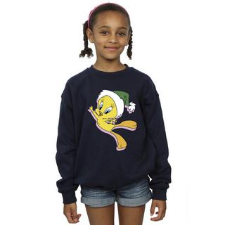 LOONEY TUNES  Tweety Christmas Hat Sweatshirt 