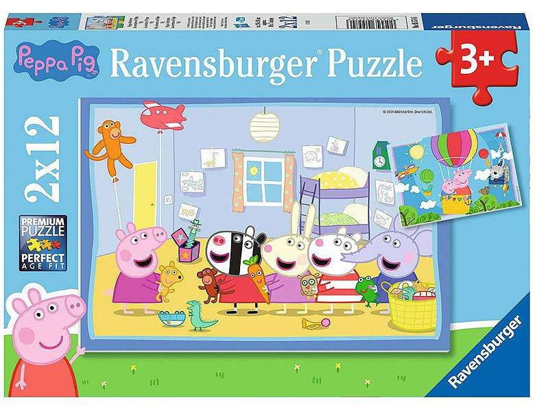 Ravensburger  Puzzle Peppas Abenteuer (2x12) 