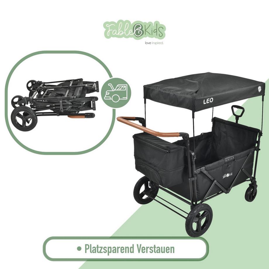FableKids  LEO X4Plus Chariot à Main avec Toit Pliant Pour le Transport 