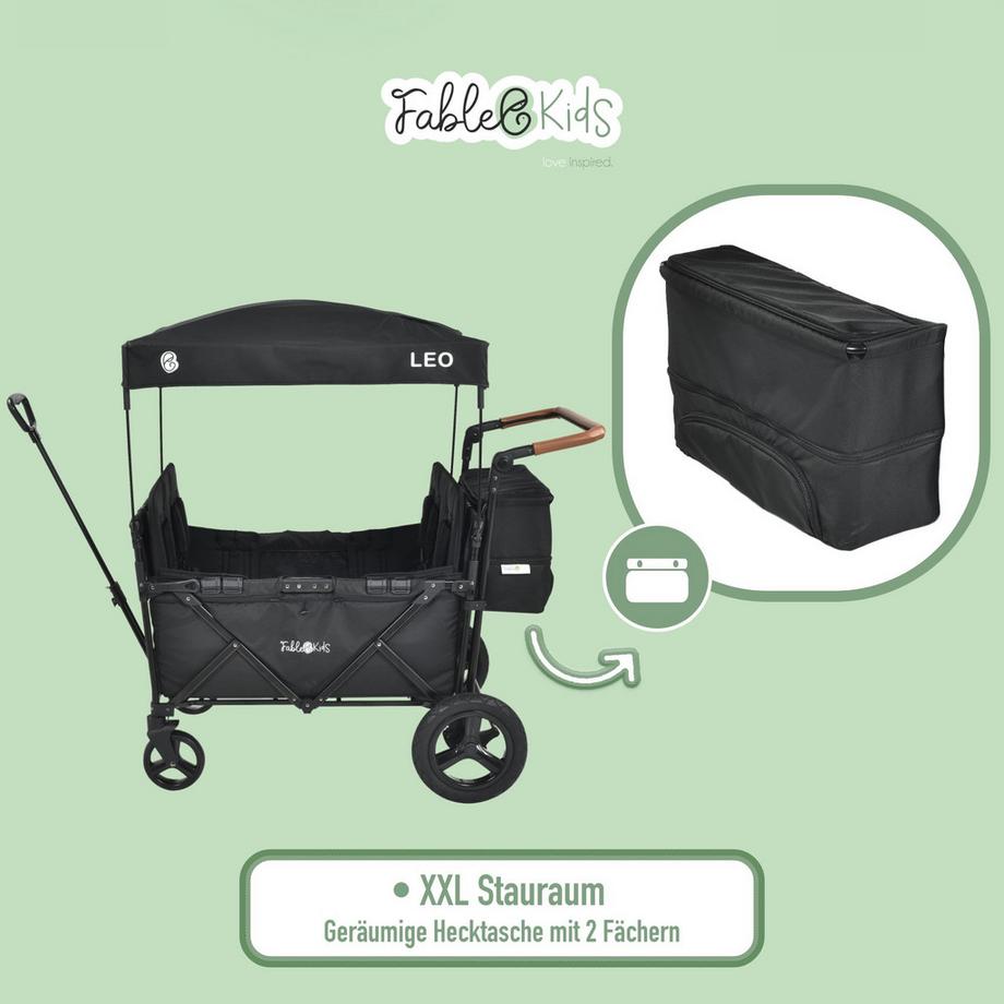 FableKids  LEO X4Plus Chariot à Main avec Toit Pliant Pour le Transport 