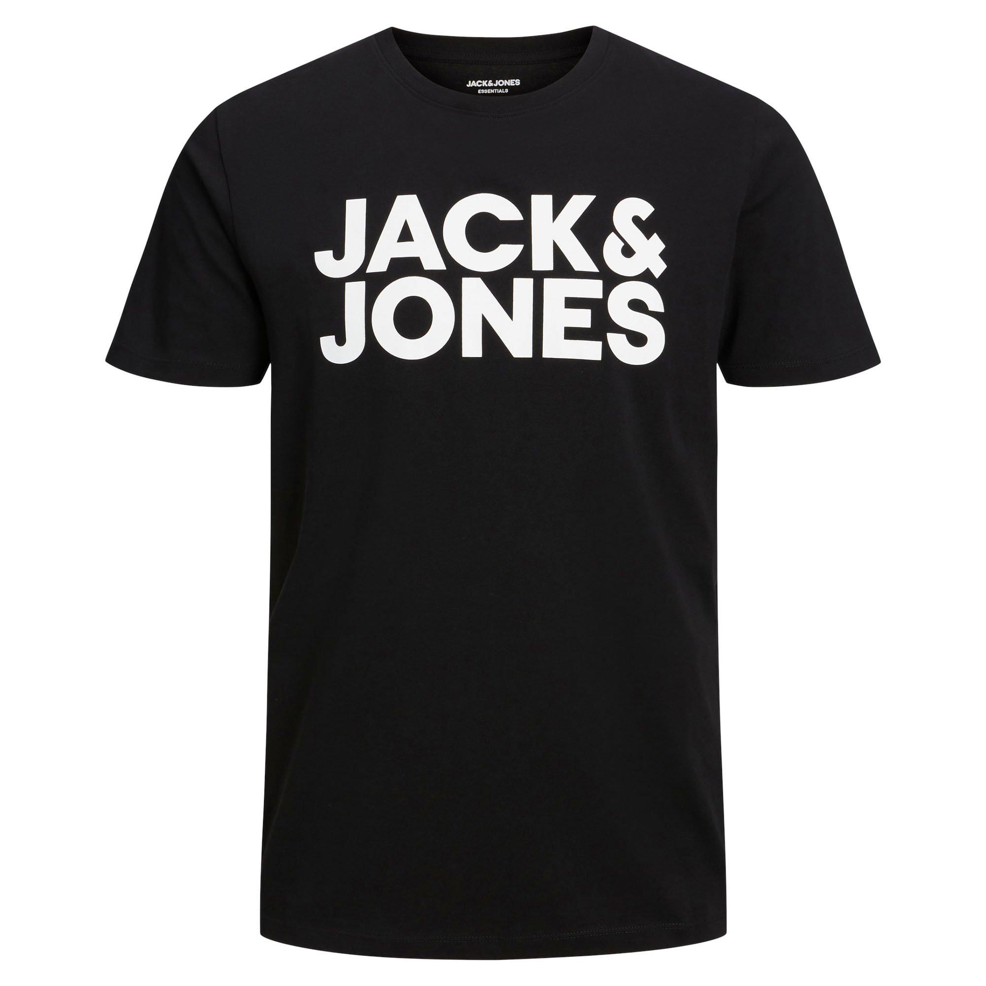 JACK & JONES Logo T-shirt Col Rond Lot de 3  