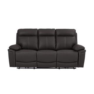 Vente-unique Relaxsofa elektrisch 3Sitzer Leder ISIRIS  