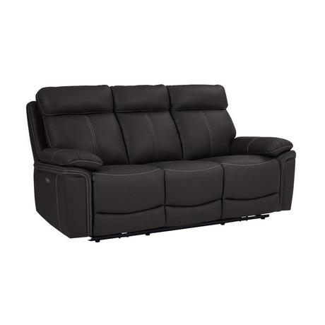 Vente-unique Relaxsofa elektrisch 3Sitzer Leder ISIRIS  