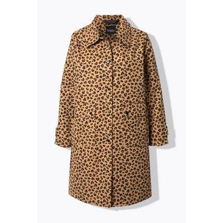 Ulla Popken Cappotto funzionale fantasia leopardata idrorepellente  