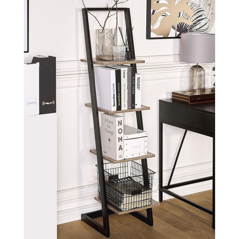 Beliani Regal mit 4 Ebenen aus Faserplatte Modern JOPLIN  