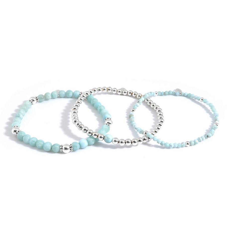 Balibay  Mavie armbänder vereint als Bundle mit Larimar 