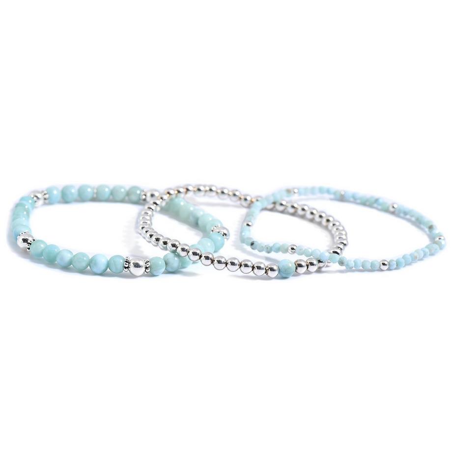 Mavie armbänder vereint als Bundle mit Larimar