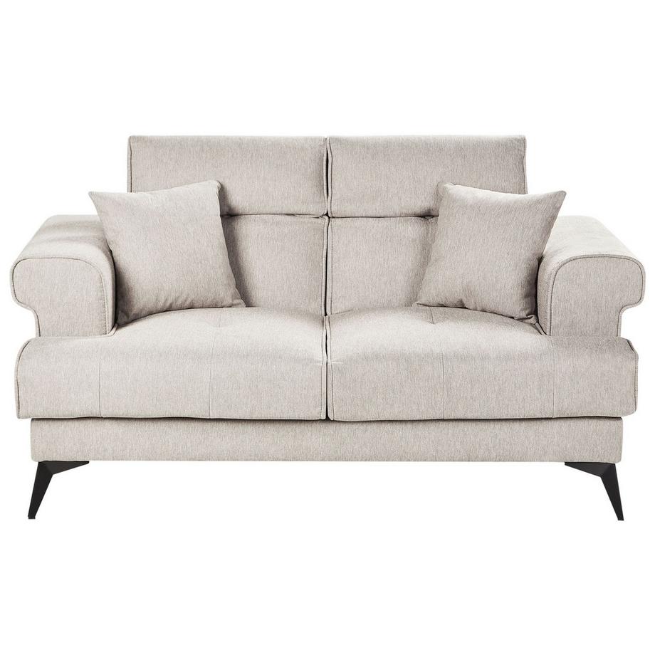 Beliani 2 Sitzer Sofa aus Stoff Minimalistisch SKIVE  