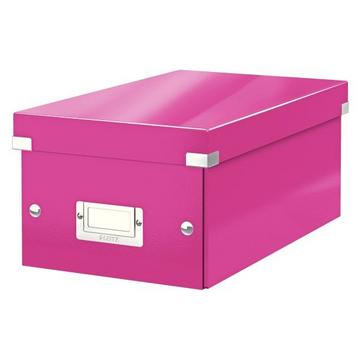 LEITZ Click & Store DVD-Box 60420023 pink 206x135x320mm