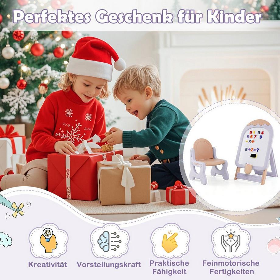 Northix  Chevalet pour enfants avec chaise et rangement 