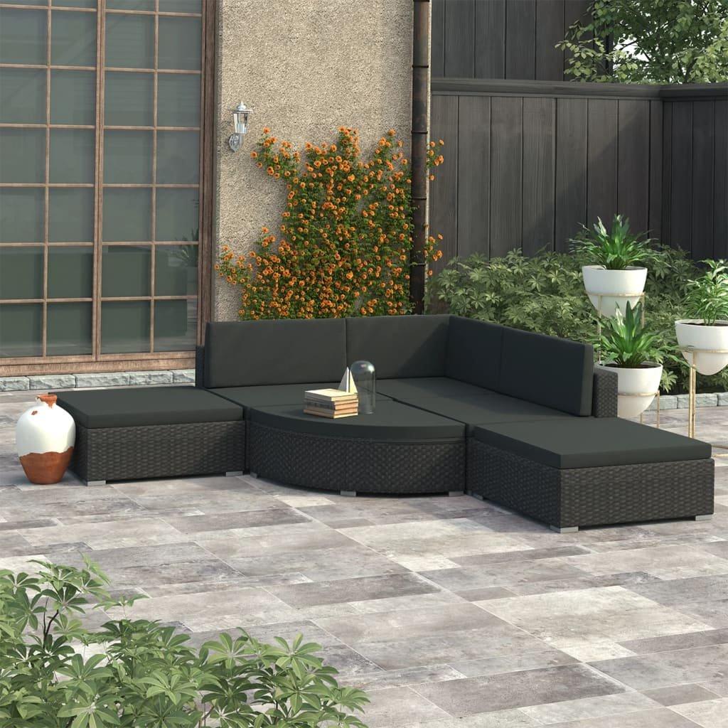 VidaXL Mobilier de jardin rotin synthétique  