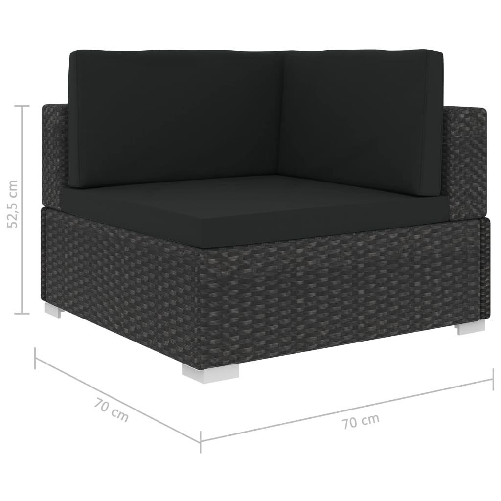 VidaXL Mobilier de jardin rotin synthétique  