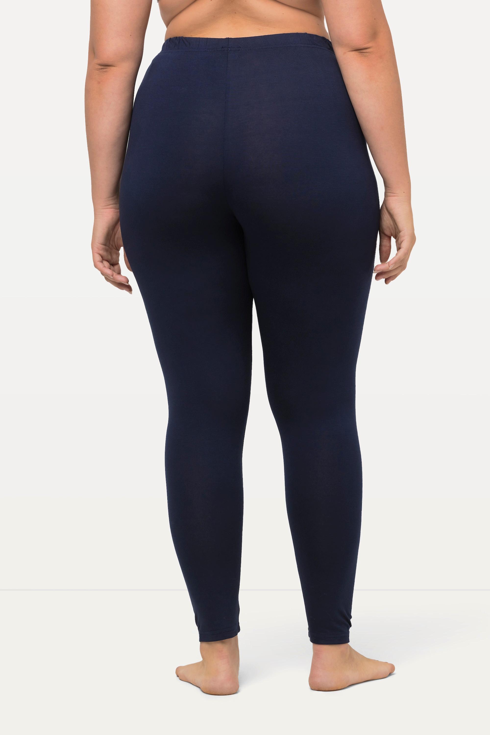 Ulla Popken  Leggings dal taglio aderente lunghi fino al polpaccio con cintura elastica 